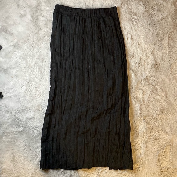 ZARA Black MAXI Pencil Skirt w Texture size S - Picture 1 of 4